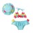 Baby Girl Flower Halter Swimsuit 3-Piece Bikini Set Summer Swimwear