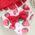 Strawberry Print 3-Piece Baby Girl Halter Bikini Set