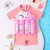 Children's Cartoon Print Buoyancy Swimsuit One-Piece Rash Guard Swimwear