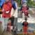 Surferfish Boys One-Piece Cartoon Swimwear for Beach, Swim, and Surfing