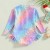 Baby Girl Long Sleeve Fish Scale Print Floral Swimsuit