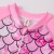 Mermaid Swimsuit for Baby Girls Long Sleeve Fish Scale Design