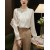 Women's Chiffon Long Sleeve Beaded Blouse Office Lady 2024