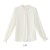 Women's Chiffon Long Sleeve Beaded Blouse Office Lady 2024