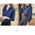 Striped Turn-Down Collar Office Chiffon Blouse for Women 2024