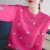 Elegant Daisy Embroidery Slim Fit Pullover Sweater