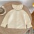 Cute Embroidered Cotton Sweater Cardigan Coat for Baby Girls (0-2 Years)