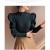 Women's Turtleneck Slim Fit Knit Sweater – Puff Sleeve Stretch Jumper (Autumn/Winter 2024)