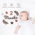 Felt Baby Month Milestone Cards - Newborn Photography Prop for Monthly Baby Memories