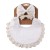 3Pcs Set Muslin Cotton Bamboo Baby Bibs - Tassel Lace Feeding Drool & Burp Cloth Scarf