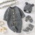 Newborn Baby Knitted Romper Gloves Shoes Set - 4PC Solid Infant Clothing Outfit