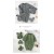 Newborn Baby Knitted Romper Gloves Shoes Set - 4PC Solid Infant Clothing Outfit