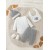 4-Piece Baby Boy's Cartoon Elephant Outfit Set – Pantsuit, Hat, Gloves, & Bib