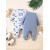 2-Piece Baby Four Seasons Tie Feet Bodysuit – Boys’ Little Bear Cotton Romper (3-12M)