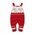 Baby Christmas Reindeer Romper - Sleeveless Knit Jumpsuit for Infants 0-18 Months