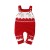 Baby Christmas Reindeer Romper - Sleeveless Knit Jumpsuit for Infants 0-18 Months