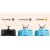 Blue Portable 6-Blade USB Rechargeable Mini Fruit Juicer Blender for Home & Outdoor Use