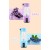 Blue Portable 6-Blade USB Rechargeable Mini Fruit Juicer Blender for Home & Outdoor Use