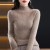 Lucyever Crystal Rhinestone Turtleneck Slim Knitted Sweater