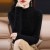 Lucyever Crystal Rhinestone Turtleneck Slim Knitted Sweater