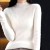 Lucyever Crystal Rhinestone Turtleneck Slim Knitted Sweater