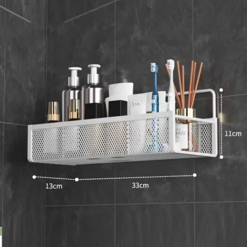 Portable Hanging Wall-Mounted Storage Rack – No-Drilling Organizer for Kitchen & Bathroom