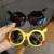 Kids Cartoon UV400 Sunglasses – Boys & Girls Round Frame Outdoor Sun Protection Eyewear