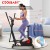 COOLBABY Elliptical Machine with Seat, 8 Resistance Levels, Pulse Rate Grips, LCD Monitor, 130KG Capacity