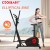 COOLBABY Elliptical Machine with Seat, 8 Resistance Levels, Pulse Rate Grips, LCD Monitor, 130KG Capacity