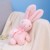 25cm Long Ears Bunny Plush Toy – Soft Rabbit Doll for Christmas & Birthday Gifts