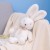 25cm Long Ears Bunny Plush Toy – Soft Rabbit Doll for Christmas & Birthday Gifts