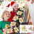 ORCHID M® 20-Piece Gold Poinsettia Artificial Flowers for Christmas Tree & Home Decor