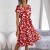 Chic Floral Pleated A-Line Dress for Women - Spring Summer Fashion