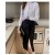 Women’s Long Sleeve Irregular Chiffon Button Shirt - Office Lady Style for Spring/Summer