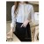 Women’s Long Sleeve Irregular Chiffon Button Shirt - Office Lady Style for Spring/Summer