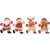 Christmas Tree Decorations, 4-Pack Santa Claus & Snowman Ornaments, Merry Christmas Pendants for Holiday Decor & Gifts