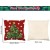 Christmas Pillow Covers, 4 PCS, 18"x18", Tree, Reindeer & Snowman Designs for Holiday Decoration