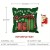 Christmas Pillow Covers, 4 PCS, 18"x18", Tree, Reindeer & Snowman Designs for Holiday Decoration