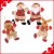 Christmas Tree Decorations, 4-Pack Santa Claus & Snowman Ornaments, Merry Christmas Pendants for Holiday Decor & Gifts