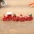 GUAGLL Christmas Wooden Train Decoration, Cute Tabletop & Window Decor, Holiday Gift for Home & Garden