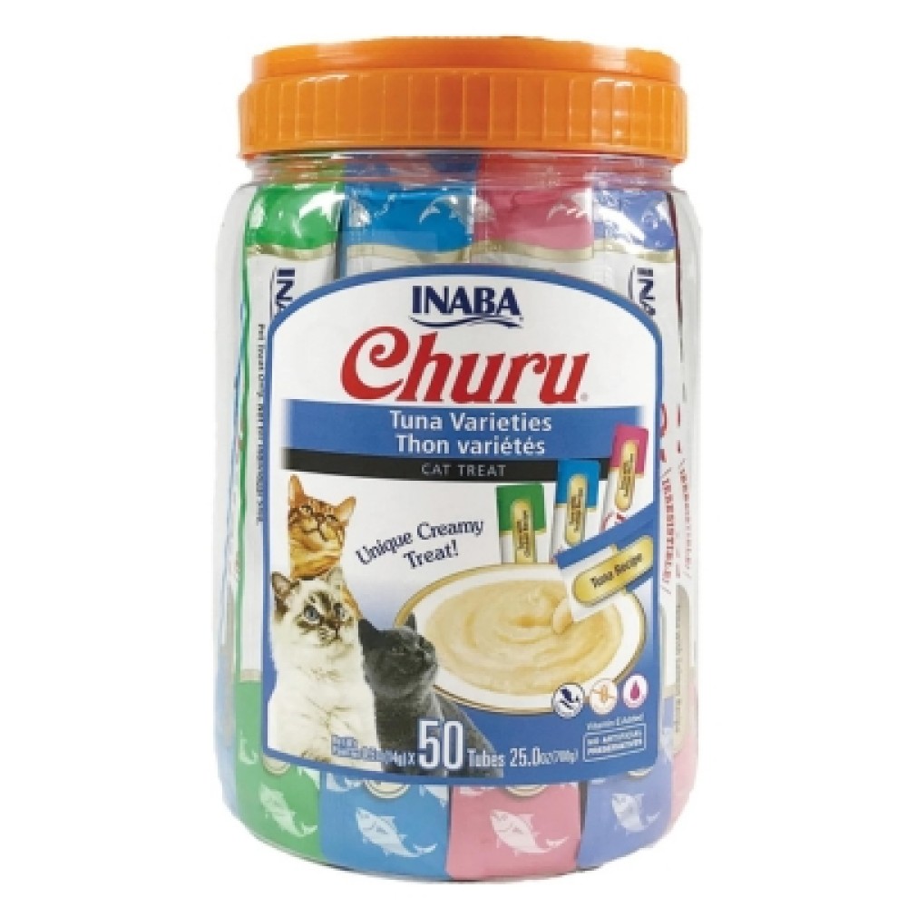 Inaba Churu Cat Tuna Varieties, 14g x 50 Tubes