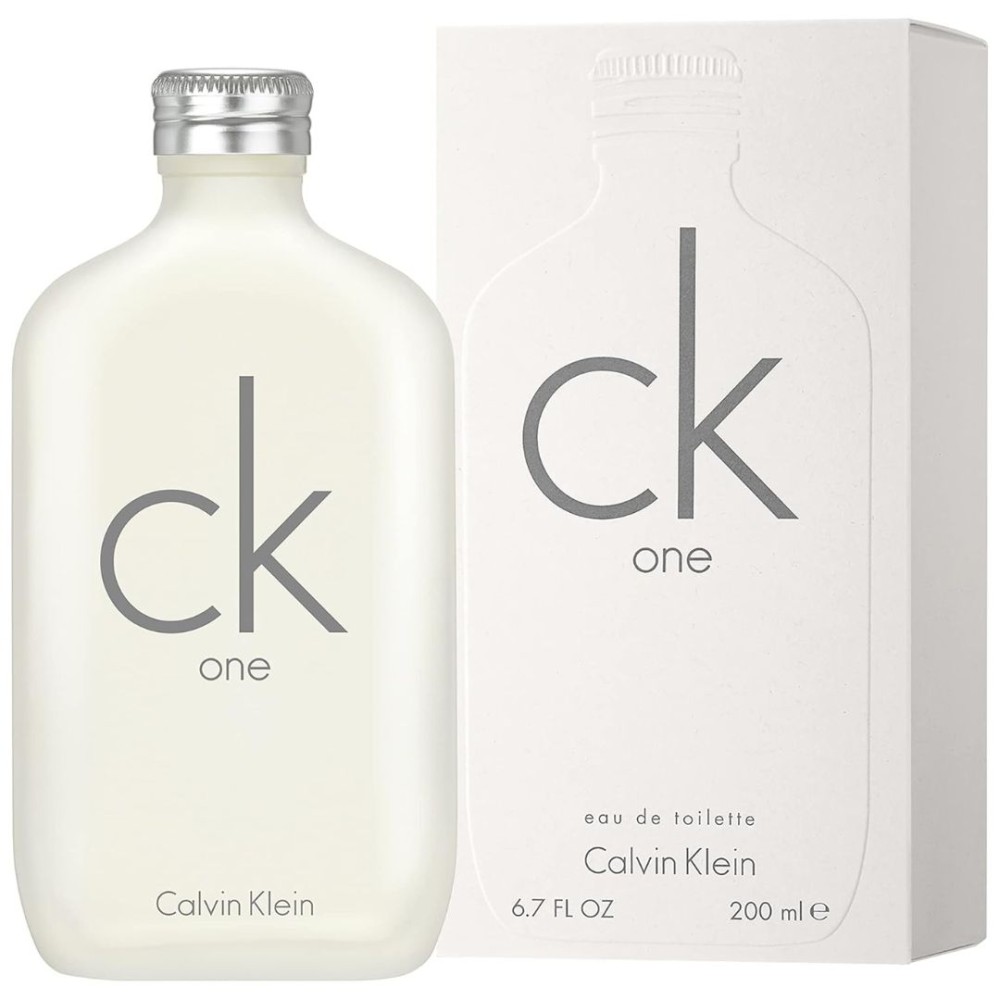 Calvin Klein CK One Unisex Eau de Toilette 200ml – Fresh Citrus and Musk Fragrance