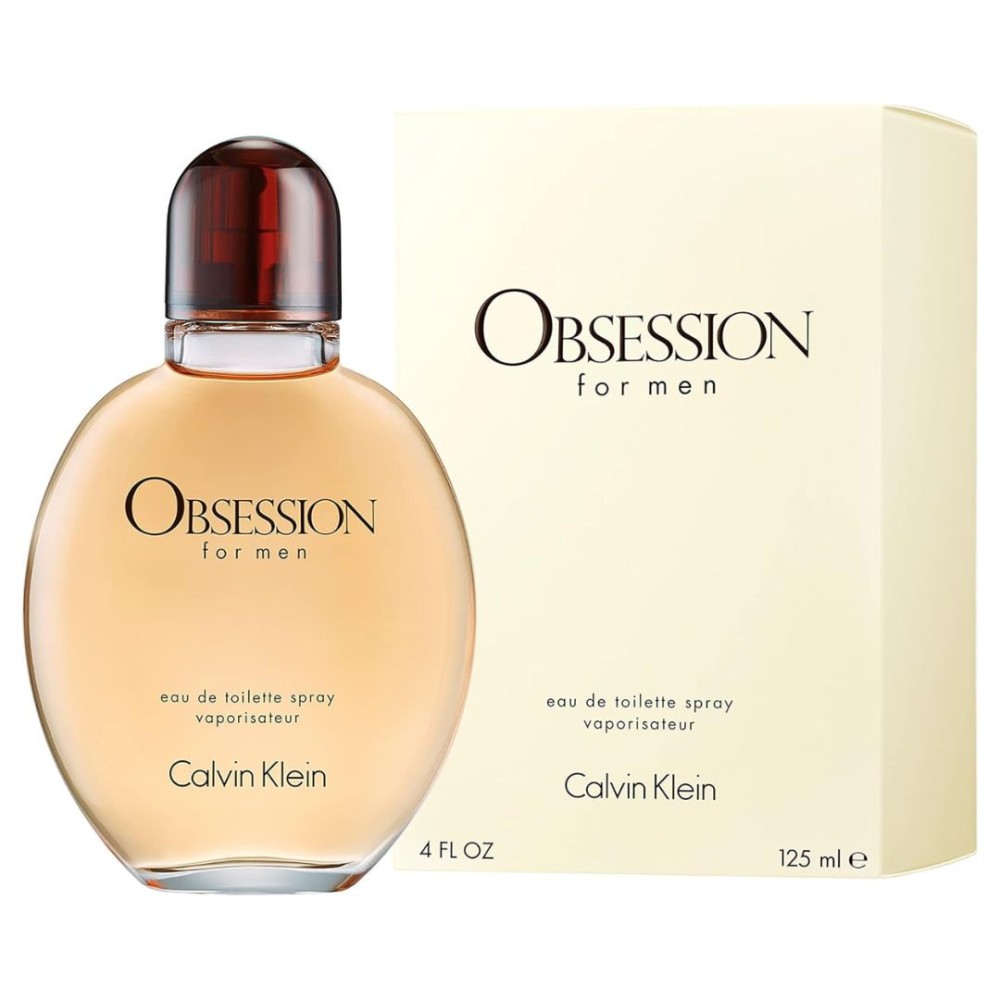 Calvin Klein Obsession for Men EDT 125ml - Intense Ambery Long-Lasting Fragrance