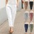 Women's Cotton & Linen Casual Pants | Large Pockets, Straight Fit, Elastic Waist for Spring/Summer