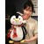 Cute Penguin Plush Toy with Christmas Hat – Soft Stuffed Animals for Xmas Decor & Gifts