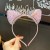 Glitter Cat Ear Headband with Quicksand Crown – Kids Fashion Party Hair Accessory