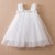 Girls' Flying Sleeve Bow Mesh Princess White Dress - 1-5 Years