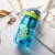 Cute Dinosaur Cartoon Straw Cup – 480ml Kids Outdoor Sports Water Bottle