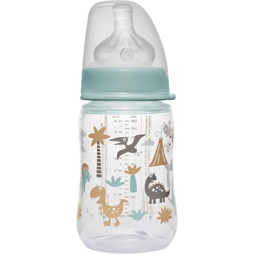 Nip Wide-Neck Baby Milk Bottle - 260ml, BPA-Free, Anti-Colic, Breast-Like Silicone Teat