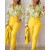 Elegant Print Shirt and High Waist Pant Two-Piece Set for Women – Spring/Autumn Fashion